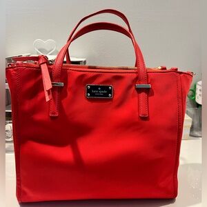 Kate spade Nylon red small tote